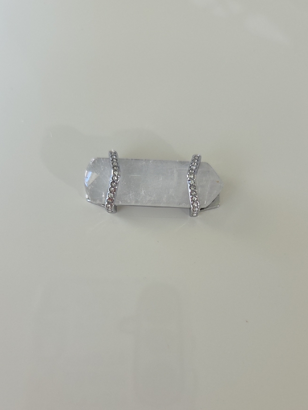 KEEP Collective - Single Stone Bar - Crackled Quartz